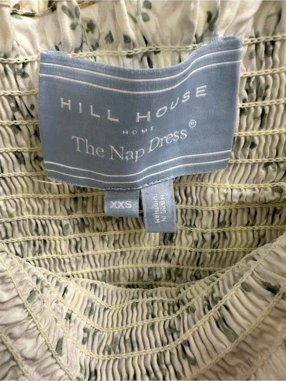 Hill House Women’s Yellow Floral Smocked Sundress XXS